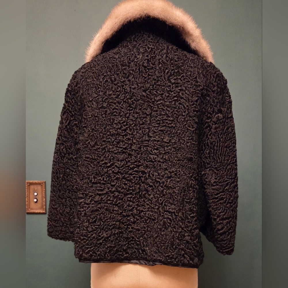 Projansky Black Real Fur Jacket - Picture 3 of 13